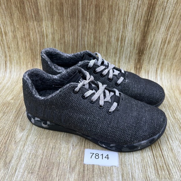 NOBULL SuperFabric Trainers Womens 7.5 Black Heather Granite Camo Training Shoes - Picture 10 of 10